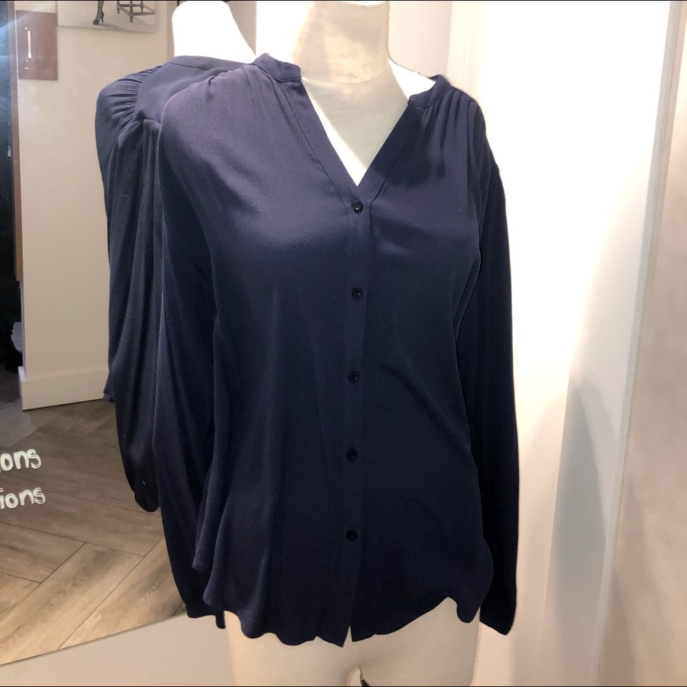 navy blue blouse